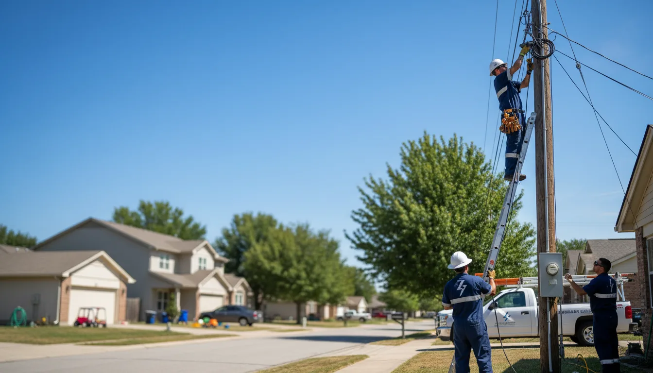 Residential electrician providing installation services in Vandiver, AL